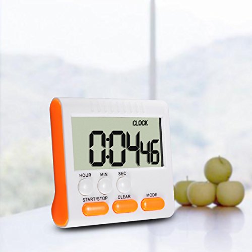 ELEGIANT Küche Timer Alarm magnetisch Large LCD Digital Count Up Down Ei Uhr 24 Stunden für Home House Kochen Abendessen Lunch Frühstück - 7