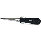 Apnea Attack Dalış Bı&ccedil;ağı, Kakı&ccedil;lı, 11 cm, Siyah, 304SS &Ccedil;elik