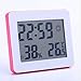 Produktbild ZLR Kreative Stummschaltung Elektronische Stoppuhr Großbild Temperatur und Luftfeuchtigkeit Stummwecker ( Farbe : Pink )