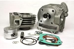 CITOMERX Kit de cylindre 80 cc avec tête & Bougie d'allumage pour 50 ccm moteur 4 temps la Chine pour Baotian, Benzhou, la Chine Scooter, Huatian, Rex, jiajue, jinlun, jmstar, Qingqi, GY6, QMA, qmb