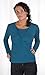 Carriwell Kaj Long Sleeve Nursing and Maternity Top (Small, Petrol Blue)