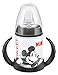 NUK Mickey & Minnie First Choice 150ml Learner Bottle with Silicone Spout (Black)