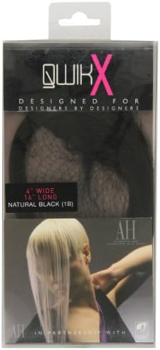 Qwik X 100 Percent Indian Remi Human Hair Tape Hair Extensions Colour 1B Natural Black 41cm