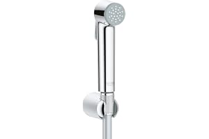 GROHE Tempesta-F Trigger Spray 30 Wall Holder Set | With Trigger Control Hand Shower/Wall Shower Holder/TwistFree Shower Hose 1250mm | Anti-Limescale System | Easy to Clean | Chrome | 27513001