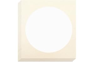 THATYRO 10 Sheets Soft Shikishi Paper, Pre-Mounted Xuan Paper Raw, Chinese Calligraphy Round Paper, Blank Sumie Rice Paper for Painting, DIY Craft, Graffiti, Wall Art Decoration (Shu Xuan E)