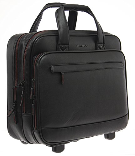 Preisvergleich Produktbild Business Trolley Laptop Tasche Pilotenkoffer Boardcase RAUMWUNDER Notebook Trolleytasche Bürotasche mit Laptopfach 15,4 Zoll Koffer Rollen Bord Gepäck