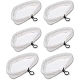 MEETOZ 6pcs Home Clean Steam Mop reusable Replacement MicroFiber Cleaning Pads Washable Cloths for H2O H20