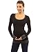 PattyBoutik Mama Trim Scoop Neck Maternity Tunic Top (Black with Grey 8/10)