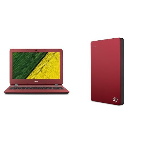 Acer Aspire ES 11 6-Inch Notebook  Intel Celeron N3350  2 GB RAM  32 GB eMMC  Intel HD Graphics 500  Windows 10 Home    1TB Seagate Backup Plus Slim E