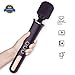 Produktbild Magic Massagestab Wand Massager, Elektrischer Massagestab Silikon Massagegerät mit 10 intensiv Vibrationsmodi, Massage für Körper Nacken Schulter Rücken Arme und Beine Fuß, USB Wiederaufladbar