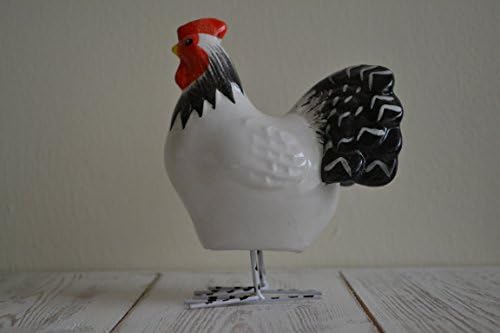 James Winchester Mini Black &amp; White Rocking Rooster