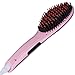 New Noza Tec Electric Hair Straightener Brush Ceramic Heated Anti Static Zero Damage Comb Detangling Brush for Frizz-free Hair Styling With LCD Display Massage Straightening Irons