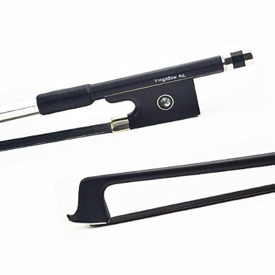 VingoBow Taille 1/2 NEUF Crins de cheval Noir en fibre de carbone Violon en. Loud brillants et de tonalité, haute densité en ébène, très bon Compromis pressé.