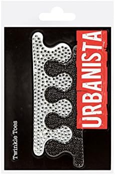 Urbanista Beauty Twinkle Toe Separators Black and Silver Pedicure Separators Spacers