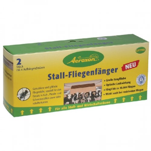 ARNDT Fliegenfänger AEROXON Stallfliegenfänger Fliegenfalle 8 x 2 ROLLEN 200 cm x 23 cm