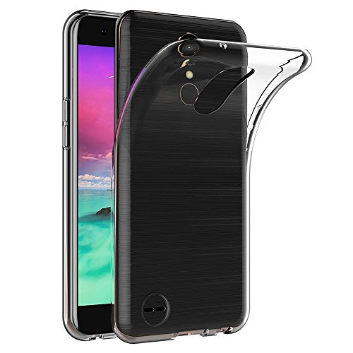 Funda Carcasa Gel Transparente para LG K10 2017  Ultra Fina 0 33mm  Silicona TPU de Alta Resistencia y Flexibilidad  Electr  nica Rey  