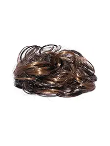 CHANDERKASH Pack of 1 Synthetic Hair Bun Extension Artificial Juda For Women And Girls (Brown)