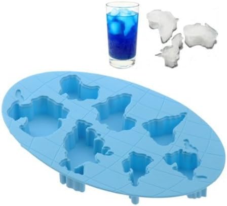1 Ice tray with 7 global warming 'continents' moulds