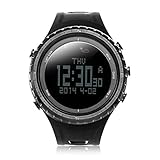 Dooret Wasserdicht Backlit Multifunktions-Mann-Frauen Wetterdaten Altimeter Barometer Sport Digital-Armbanduhr FR801B
