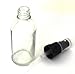 Bee Beautiful 50ml Clear Glass Bottle with Black Atomiser Mist Spray (5 X 50ml Bottles)