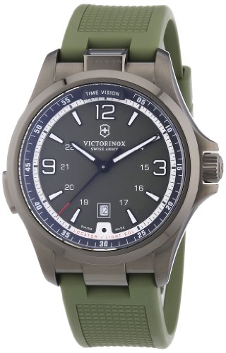 Victorinox Swiss Army 241595 - Orologio da polso uomo, caucciú, colore: verde