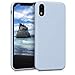 Price comparison product image kwmobile TPU Silicone Case Compatible with Apple iPhone XR - Soft Flexible Protective Phone Cover - Light Blue Matte