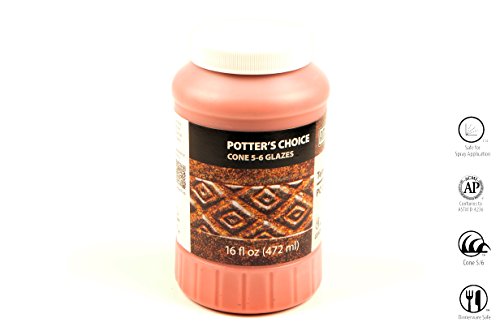thumbnail image 2 of Amaco Potter's Choice Temmoku Glaze - 1 Pint Jar - Cone 10 Reduction Effects In Oxidation Firing 2 of 9