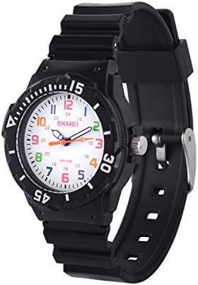 Kids Analog Wrist Watch Durable Little Boys Watches Waterproof 33mm Round Dial 15mm PU Watchband WB067 WG067