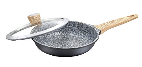Kopf Design Pfannenset Paolo (Aluguss, 2-teilig, Antihaftversiegelung, inkl. Glasdeckel, Induktion) - 2