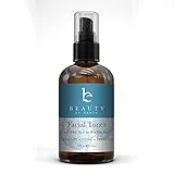 Beauty By Earth Best Hydrating Facial Toner 100% Natural Ingredients Include Organic Witch Hazel, Rose Water, Aloe Vera And Cucumber - Reduce Puffiness, Inflammation, Redness And Pore Size & Alcohol Free Makeup Remover