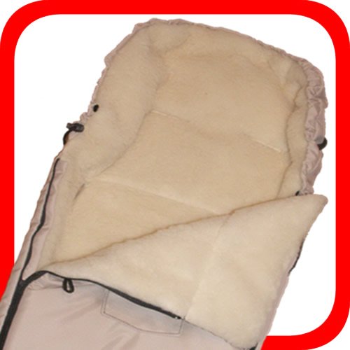 Baby Universal 100% Lambskin Footmuff White