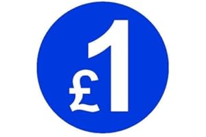 AUDIOPRINT LTD. from 99p to £10 - Pack of 200 Blue 20mm Price Stickers/Sticky Labels (Blue £1)