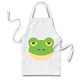 Delantal de Emoji de la cara de la rana / Frog Face Emoji Apron