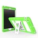 Produktbild MoKo Hülle für iPad Mini 3 / 2 / 1 - Silikon + Weiß hartem Polycarbonat Protector mit faltbarer Kickstand Tasche Schutzhülle Case für Apple iPad Mini 3/2/1, Grün (Nicht für Mini 4)