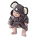 Produktbild Casa Kinder Morgenmantel - Baby Bademantel mit Kapuze, Fleece Pyjamas Säuglings Kapuzenbademantel Bademantel mit Tiermotiven Maus 130cm