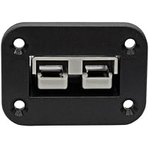 Batterieanschluss 50A 12-24V Stecker mit Clips Batterieanschlusskabel 10AWG Kabel Ladestecker für Gabelstapler Anhänger Winden Wohnwagen Boote Solarmodule