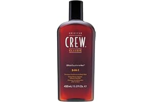 American Crew 3-En-1Format Voyage, Shampooing, Après Shampooing & Gel Douche pour Cheveux et Corps (100ml), Revitalisant, hydratant et apaisant.
