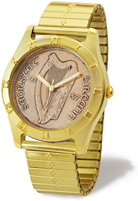 Genuine Irish Penny Wristwatch with Rare 1935 Irish Penny Coin