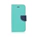Produktbild Stylisches Bookstyle Handytasche Flip Case für "Microsoft Lumia 640" Handy Schutz Hülle Etui Schale Cover Book Case türkis-blau