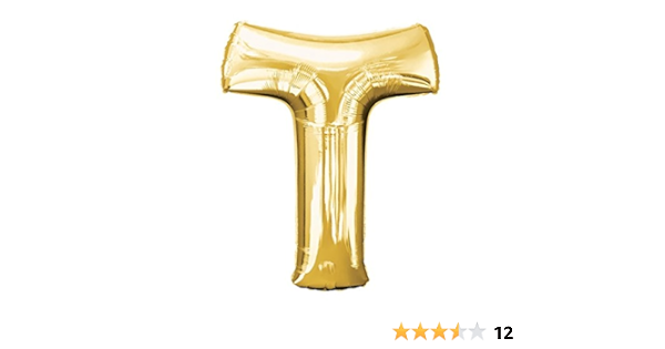 Folienballon Buchstabe T Gold 40cm Luftballon Mit Buchstaben Geschenkkarte Helium Ballongas Geeignet Luftballon Geschenk Und Lustige Ballon Deko Amazon De Spielzeug