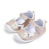 hausschuhe kinder  LACOFIA Baby Mädchen Ballerinas Kleinkind Klettverschluss Rutschfest Lauflernschuhe Hase Gold 6-12 Monate