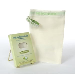 Microdermamitt® 100% Natural Exfoliating Face Mitt - The Original - Microdermabrasion Alternative - Exfoliating Tool…