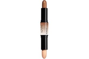 NYX Professional Makeup Wonderstick, Dual-ended, On-the-Go Highlight and Contour Stick, Creamy Texture, Shade: Medium