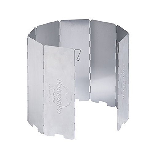Naturehike Tentock Pare-brise Réchaud 8 Plaques Alliage d'Aluminium Pliable Écran Vent Extérieur Pique-nique
