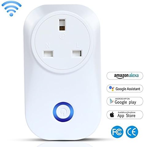 Smart Plug,Wireless Control Lights and Appliances from Phone, Manage Energy, Compatible with Amazon Alexa ,Google Home