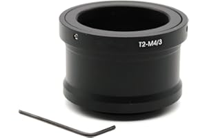 JINTU Adattatore per montaggio obiettivo T2 T Mount Lens to M4/3 Micro Quattro Terzi Micro 4/3 MFT Mirrorless Camera Compatibile con Olympus EP1, EP2, EPL1, Panasonic DMC-G1, DMC-GH1, DMC-GF1
