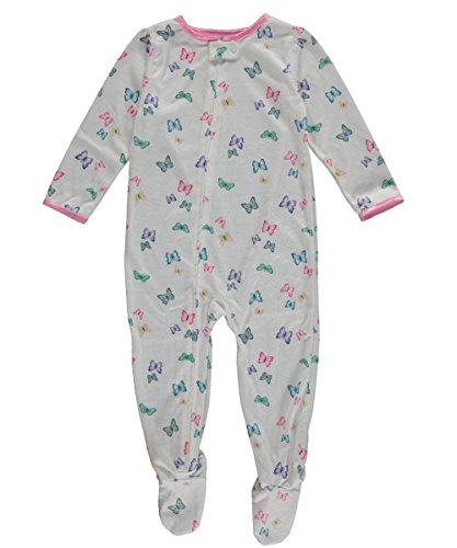 Carter's Baby Girls' "Butterflies" Footed Coverall - pink/multi, 12 months