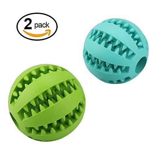 MixMart-Natural-Rubber-Dog-Toy-Balls-26in-with-Minty-Scent-2-Pack-Grass-GreenMint-Green