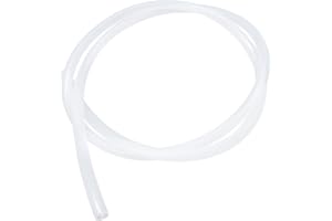 iMeistek Tubo in silicone per uso alimentare, diametro interno 9 mm x diametro esterno 12 mm, 2 metri, tubo flessibile in silicone trasparente per acqua e aria