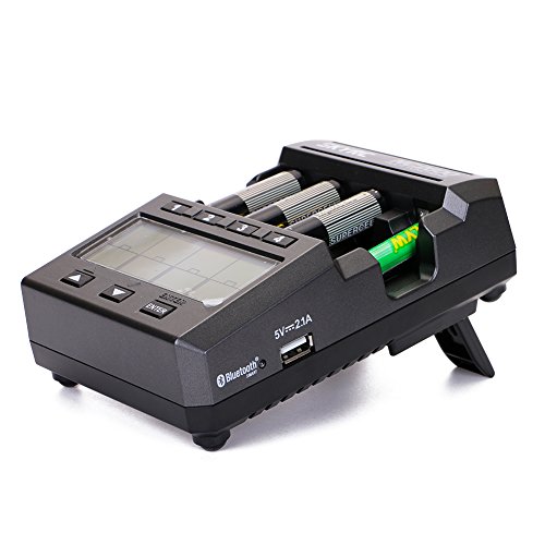 ARINO SKYRC NC2600 Batterietester AA/AAA NiMH/NiCd Batterie Analyzer Bluetooth Batterieprüfer LCD Plug Batterie Ladegerät Entladegerät mit Display für Batteriezustand App-Steuerung unter Smartphone